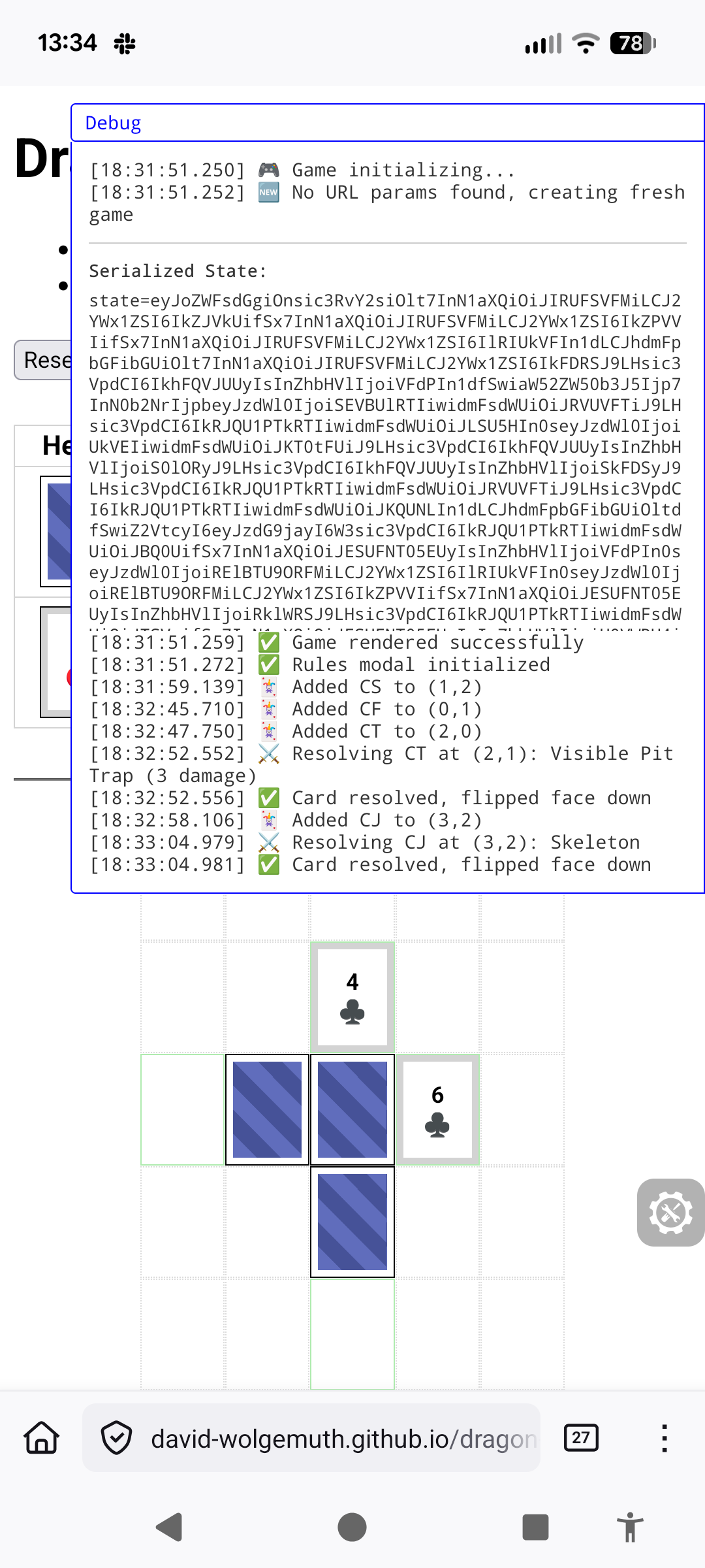 Custom debug log interface